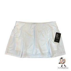 Etonic Skort Womens XL Extra Large Core Pleated Woven White Built In Short F1T